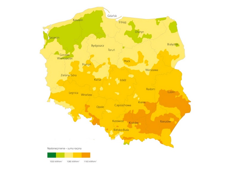 Nasłonecznienie w Polsce
